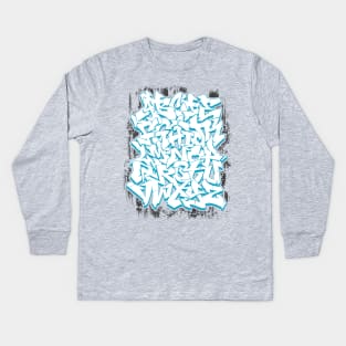 GRAFFITI ALPHABET Kids Long Sleeve T-Shirt